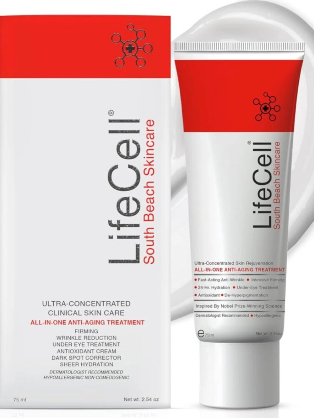 LifeCell All-in-One Anti-Aging Face Treatment 75ml New in Box